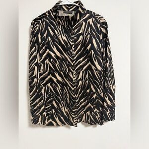 Zebra Print Blazer Amber Sun Large